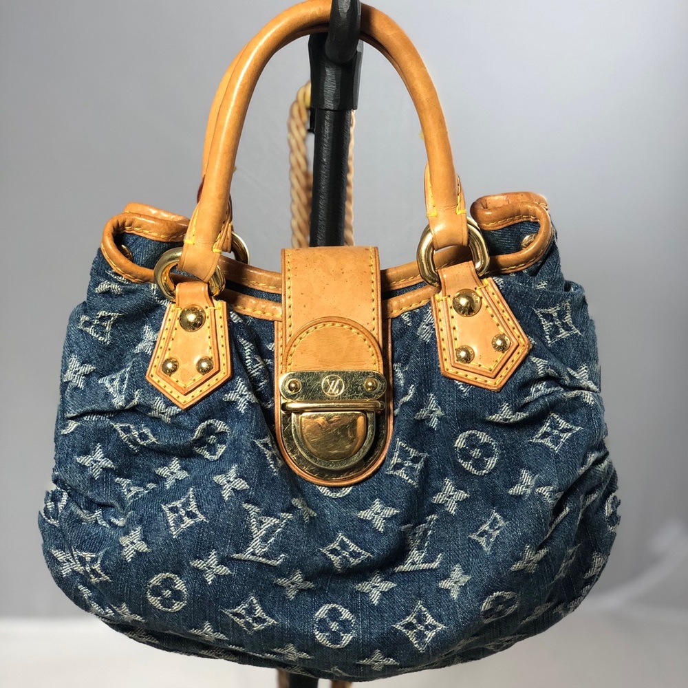 Louis Vuitton Denim Pleaty Mini Shoulder Bag